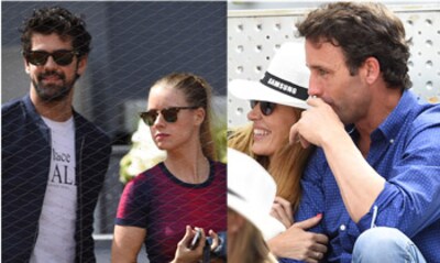 Álvaro Muñoz Escassi con nueva acompañante, Valeria Mazza y su marido, Miguel Ángel Muñoz y Manuela Vellés disfrutan del mejor tenis