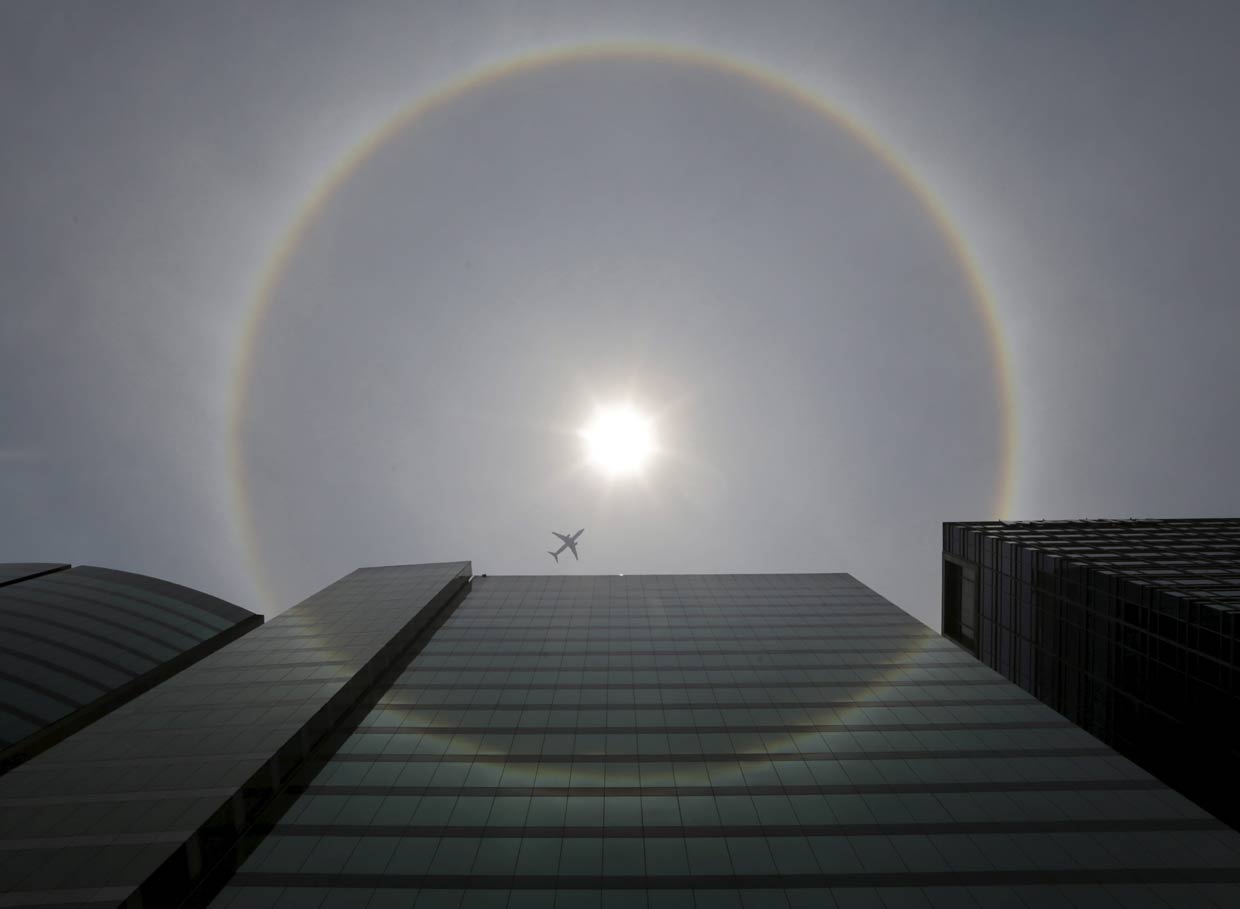 Un espectacular halo solar sorprende en México