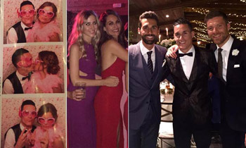 Xabi Alonso y Nagore Aranburu, Álvaro Arbeloa y Carlota Ruíz, Roberto Soldado y Rocío Millán... 'repartidos' entre dos bodas futbolísticas