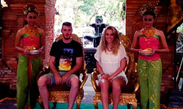 El último capricho balinés de David De Gea y Edurne