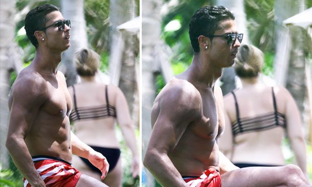 ¡Un, dos! ¡Un, dos! Cristiano Ronaldo no descuida su físico ni en vacaciones