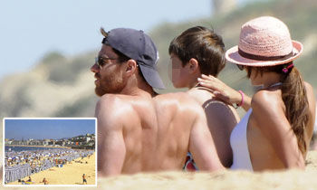 ¡Ni Bali, ni Capri! Las vacaciones de Xabi Alonso y Nagore Aranburu son en una carpa de Ondarreta