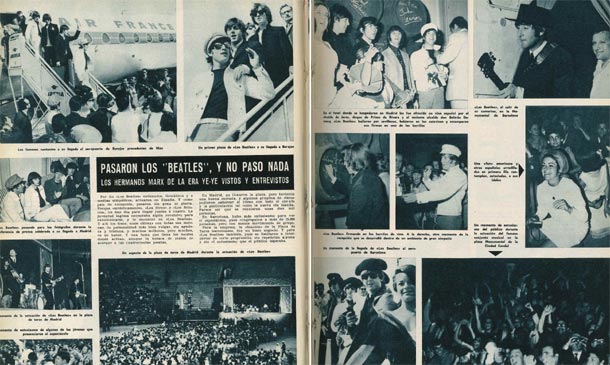 Hace 50 años los Beatles vinieron por primera vez a España, así te lo contó ¡HOLA!
