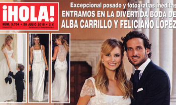 En ¡HOLA!: Entramos en la divertida boda de Alba Carrillo y Feliciano López