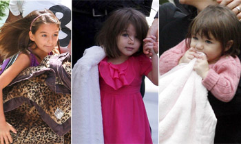 Suri Cruise, nueve años... sin despegarse de su manta