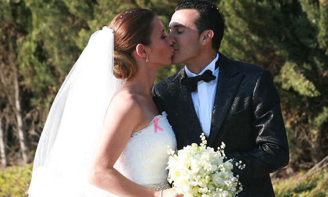 El futbolista Pedro Rodríguez y su mujer, listos para iniciar su vida de casados en Londres
