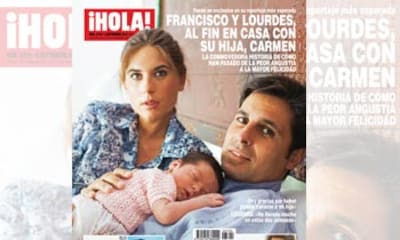 Exclusiva en ¡HOLA!, Francisco Rivera y Lourdes Montes, al fin en casa con su hija Carmen