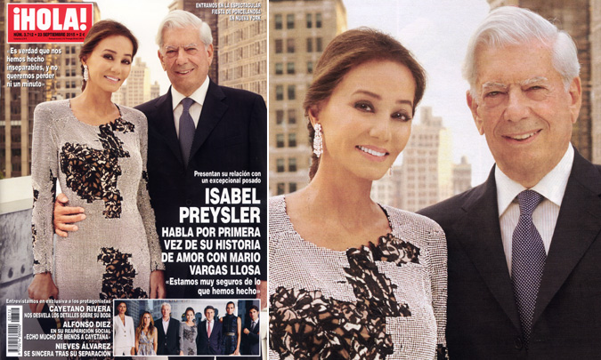 En ¡HOLA!, Isabel Preysler habla por primera vez de su historia de amor con Mario Vargas Llosa