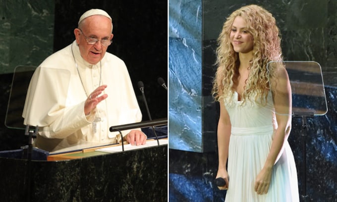 Shakira 'comparte escenario' con... ¡el Papa Francisco!