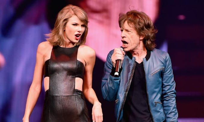 Electrizante y arrolladora, Taylor Swift se sube al escenario con el legendario Mick Jagger