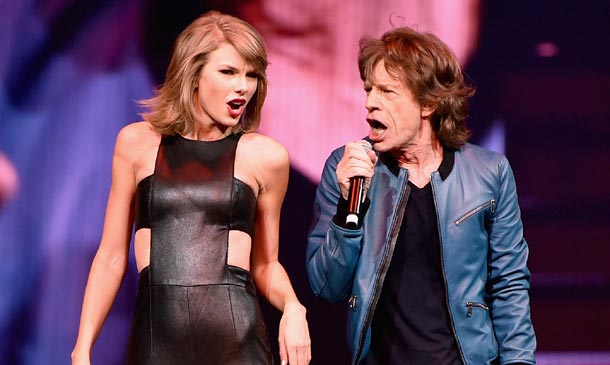 Electrizante y arrolladora, Taylor Swift se sube al escenario con el legendario Mick Jagger