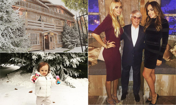 Tamara Ecclestone transforma su mansión londinense en un chalet alpino para el cumpleaños de su padre
