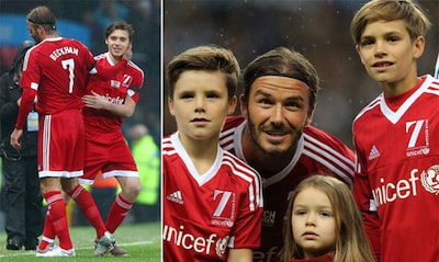 Los hijos de David Beckham, su mejor equipo para un partido muy especial