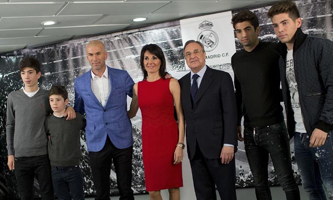Zidane, nuevo entrenador del Real Madrid, ¿conoces a su familia?