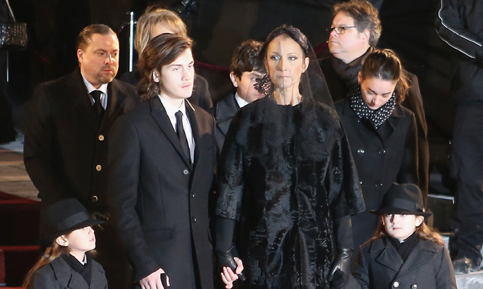 Tras el multitudinario funeral de su marido, Céline Dion despide a su hermano