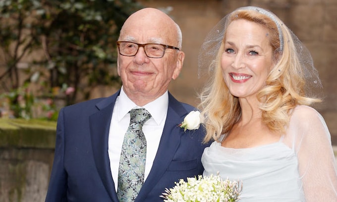 Rupert Murdoch y Jerry Hall, la boda con invitados de lujo que ha vestido Londres de azul