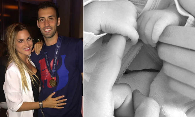 ¡Sergio Busquets y Elena Galera han sido papás! 