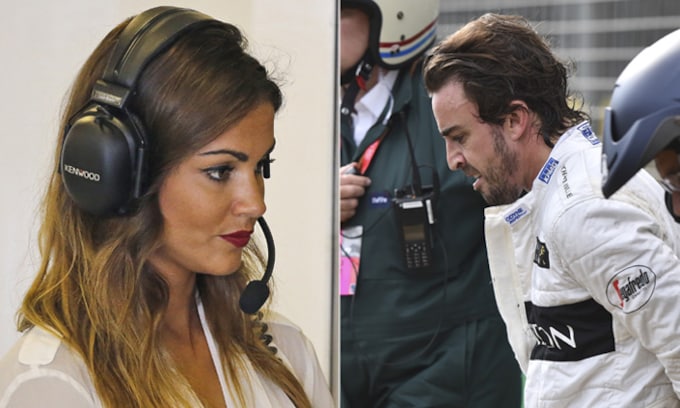Fernando Alonso se recupera de su accidente sin Lara Álvarez 