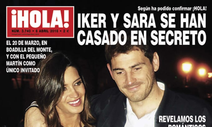 Primicia en ¡HOLA!: Iker Casillas y Sara Carbonero se han casado en secreto