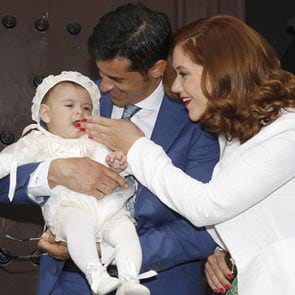 Víctor Janeiro y Beatriz Trapote bautizan a su hijo