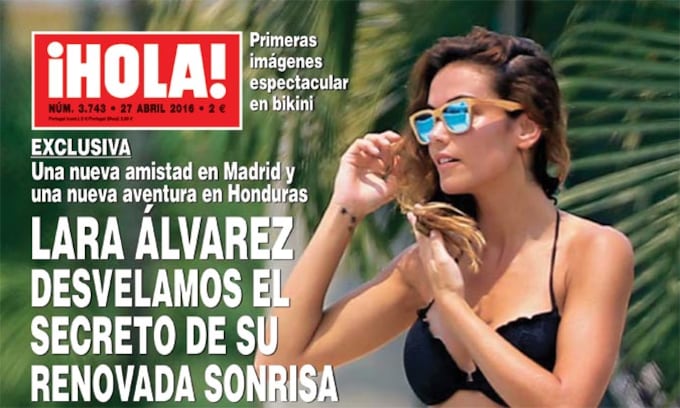 Exclusiva en ¡HOLA!, Lara Álvarez, desvelamos el secreto de su renovada sonrisa