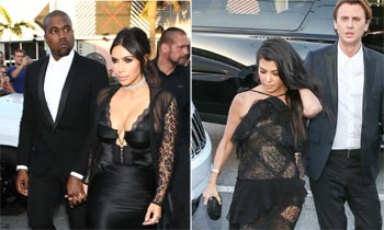 FOTOGALERÍA: Las Kardashian se van de boda con su 'look' más extravagante