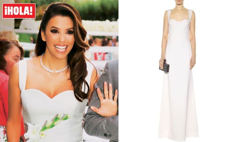 en ¡hola!: los dos vestidos de eva longoria y el traje de pepe
