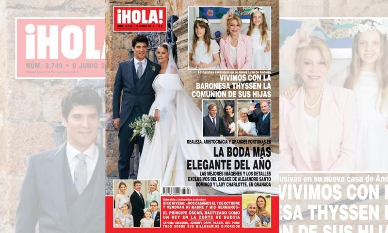 En ¡HOLA!, las mejores imágenes y los detalles exclusivos del enlace de Alejandro Santo Domingo y Lady Charlotte Wellesley