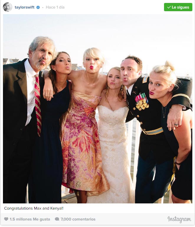 Taylor Swift sorprende a unos fans en su boda y Gigi Hadid presume de ser 'una buena novia'