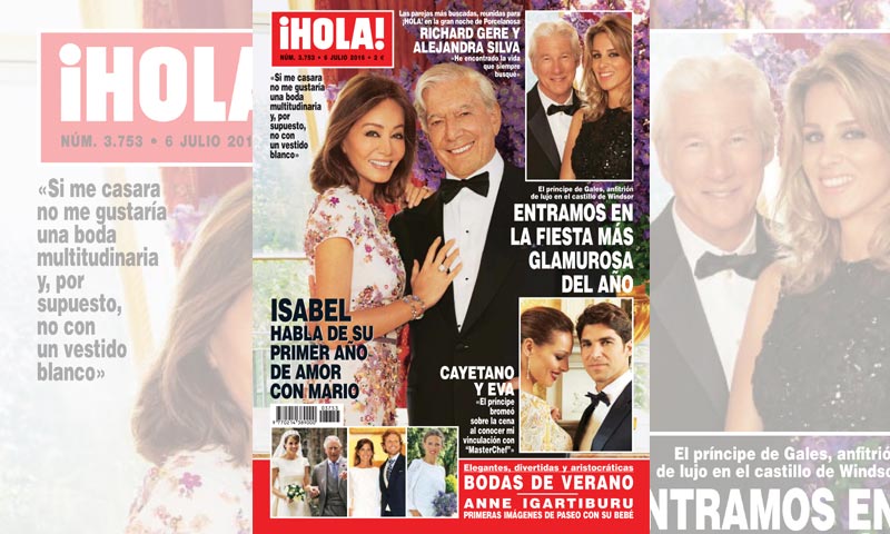 Isabel Preysler habla de su primer año de amor con Mario Vargas Llosa: 'Si me casara no me gustaría una boda multitudinaria y, por supuesto, no con un vestido blanco'