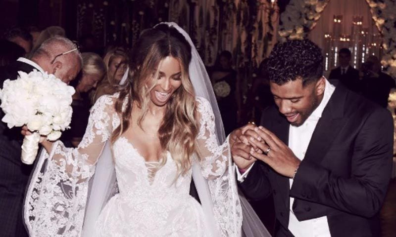 La fabulosa boda de la cantante Ciara y Russell Wilson en un castillo