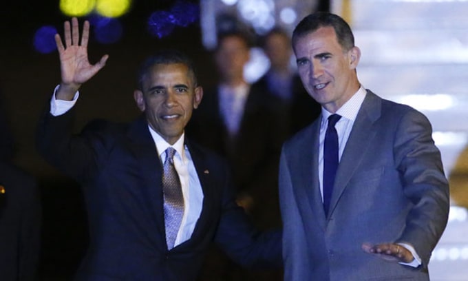 Barack Obama, en su reunión con el rey Felipe: 'La primera vez que vine a Madrid fue con una mochila'