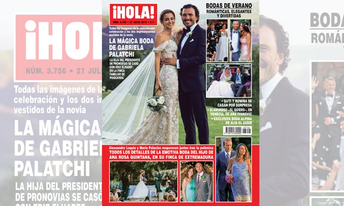 En ¡HOLA!, todas las imágenes y detalles de la mágica boda de Gabriela Palatchi