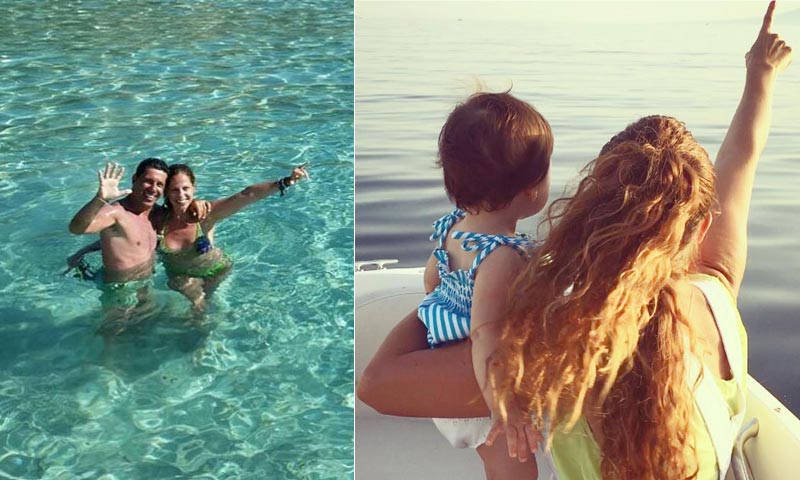 Las primeras vacaciones de Pastora Soler con su pequeña 'surfera', su hija Estrella