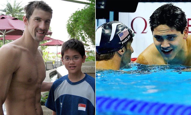 Joseph Schooling, el niño que soñaba con ser como Michael Phelps y le batió en Río