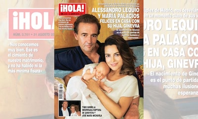 En ¡HOLA!, Alessandro Lequio y María Palacios, felices en casa con su hija Ginevra