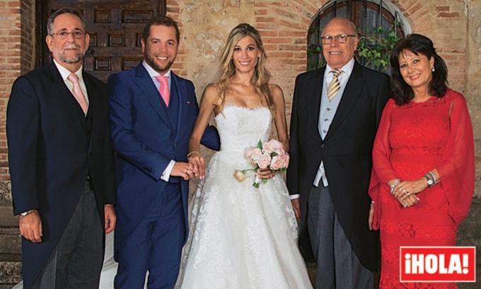 Myriam de la Sierra, hija de los marqueses de Urquijo, madrina en la boda de su hijo Alejandro