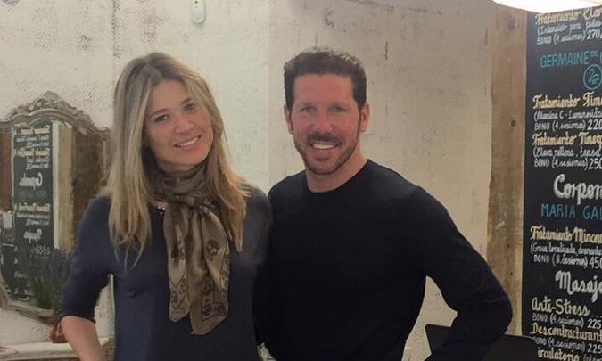 Diego Pablo Simeone y Carla Pereyra comparten la primera foto de Francesca