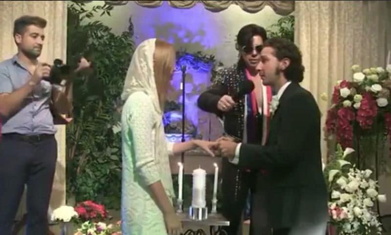 Una boda al más puro estilo Las Vegas: Shia LaBeouf se ha casado con Mia Goth