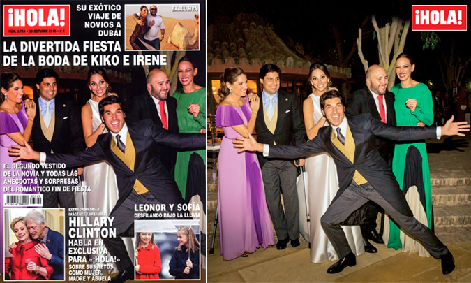En ¡HOLA!, la divertida fiesta de la boda de Kiko Rivera e Irene Rosales