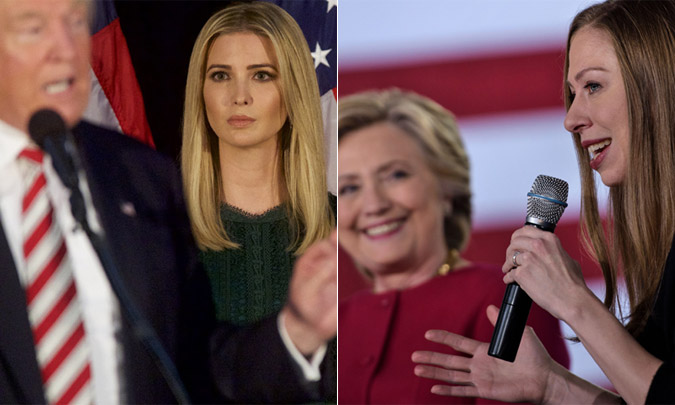 Los hijos de Trump y la hija de Clinton, así viven la cuenta atrás ante el combate final