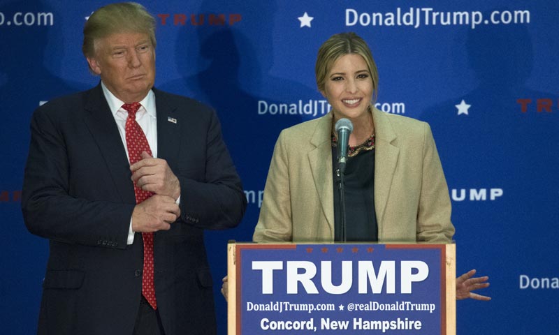 Ivanka, la hija preferida de Trump y su inseparable apoyo en campaña, ¿saltará a la primera línea de la política?