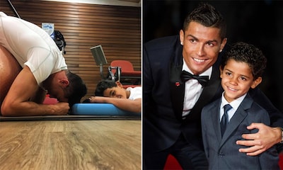 Cristiano Ronaldo y su hijo, la calma después de la tempestad