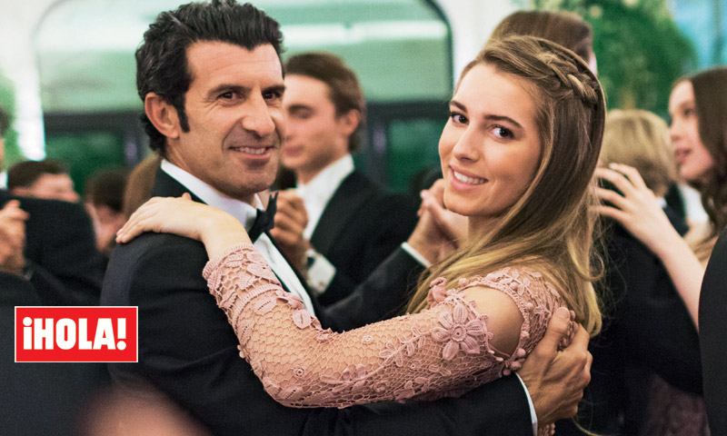 El orgullo de Luis Figo en el debut en sociedad de su hija Daniela