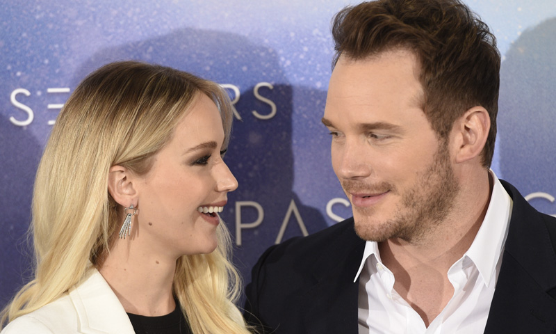 La complicidad ‘galáctica’ de Jennifer Lawrence y Chris Pratt