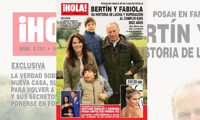 Exclusiva en ¡HOLA!, Bertín y Fabiola, su historia de lucha y superación al cumplir su hijo Kike diez años