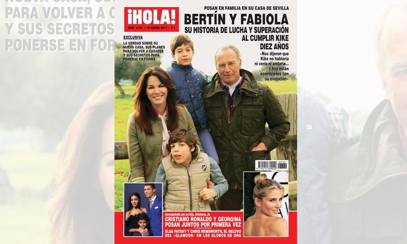 Exclusiva en ¡HOLA!, Bertín y Fabiola, su historia de lucha y superación al cumplir su hijo Kike diez años