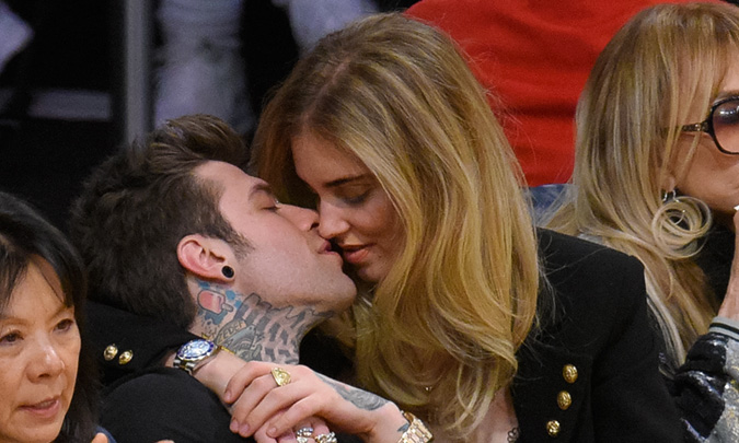 Los besos de película de Chiara Ferragni y su novio, el rapero Fedez