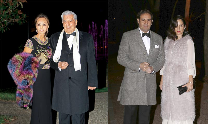 Isabel Preysler y Mario Vargas Llosa, en la gran fiesta de cumpleaños del embajador de Estados Unidos