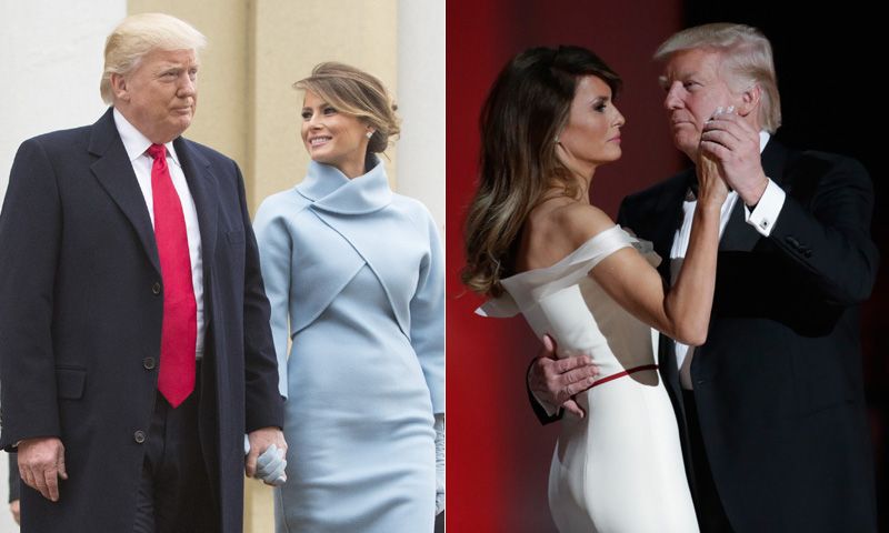 Melania Trump, emulando a Jackie Kennedy y elegancia contemporánea para la noche